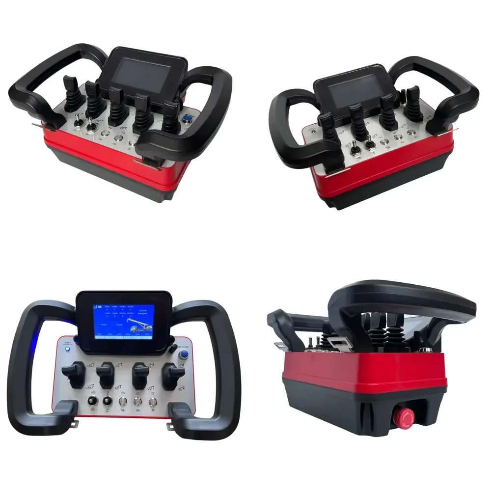 【Durável e Prático Daria】 Controle Remoto Sem Fio para Guindaste com 4 Joysticks, Motor de Embreagem para Guindaste 12v 24v