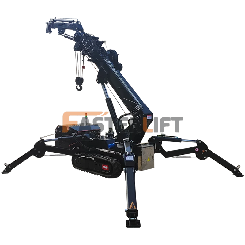 CE Mini Spider Crawler Crane Elevator Hoist Glass Curtain Wall Lift Telescopic 8T Small Spider Crane - Image 2