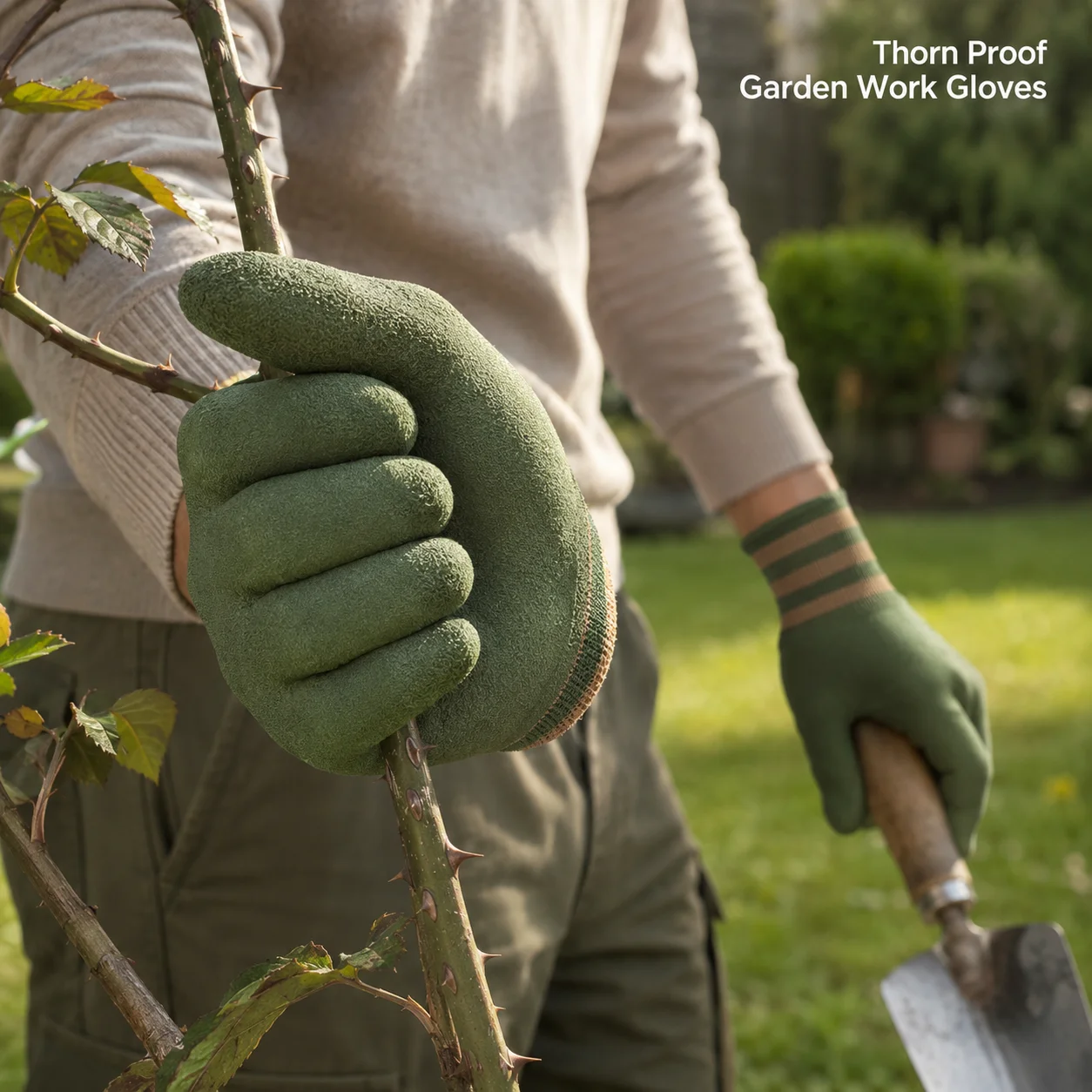 1/2 Par de Luvas de Jardinagem Antipunção, Luvas Duráveis para Trabalho em Jardinagem, para Plantio e Poda de Rosas, Cactos e Amoras - Image 2