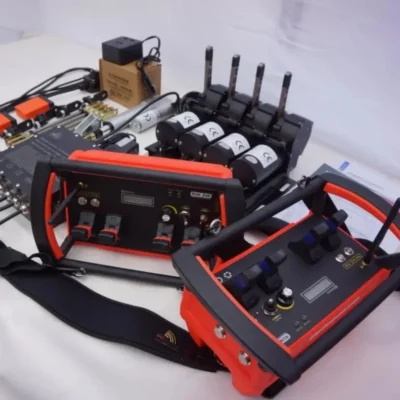 4 joystick caminhão guindaste válvula hidráulica controle remoto do motor sem fio