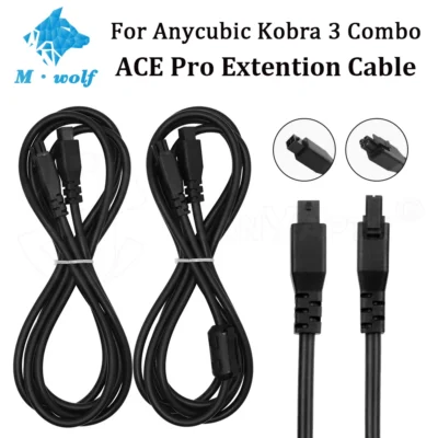 For Anycubic kobra 3 extension cable ACE 4-pin Extension Cable For Kobra3/Max/S1C 3D printer With Magnetic ring/without Magnetic