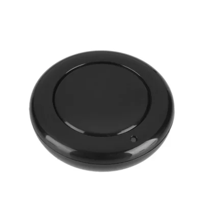 433MHz RF EV1527 Wireless Remote Control Round Transmitter 1 Button Regulate Wall Mounted Black