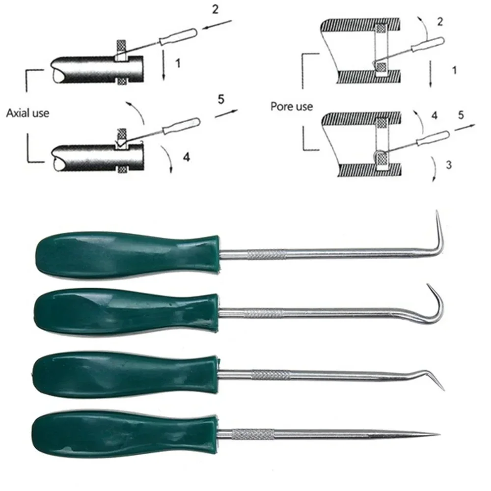 Conjunto de Chaves de Fenda para Vedação de Óleo de Veículos Automotivos 4 Peças 135mm Extrator de Junta O-Ring Ferramentas para Reparação de Carros - Image 4