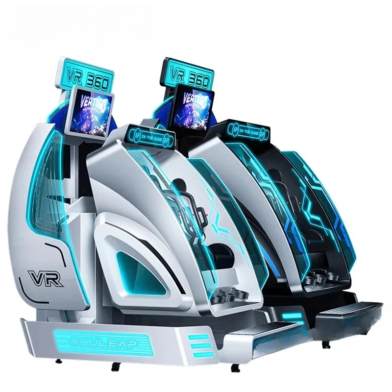 Máquina de Jogo VR com 2 Assentos, Simulador de Voo em Realidade Virtual 360, Equipamento de Diversão VR, Simulador de Montanha-Russa 7D 9D 12D - Image 2