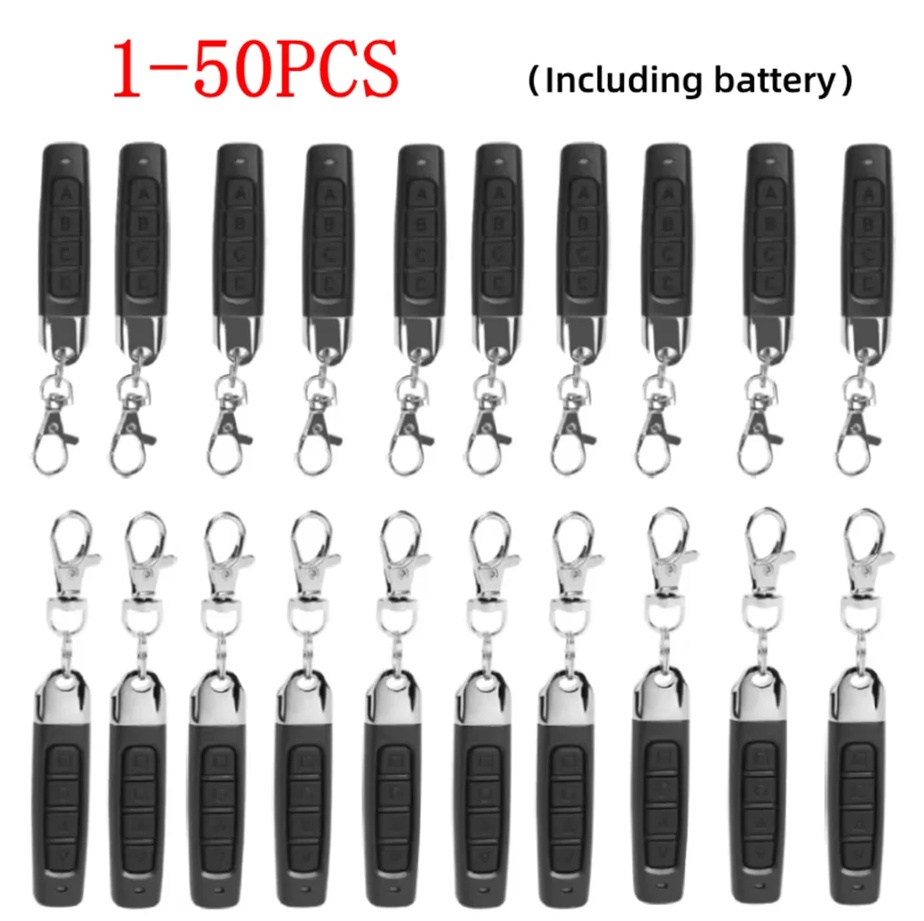 1-50PCS 433mhz Remote Control Duplicator Universal Remote key Copy Clone Replacement Garage Door Keychain RF 433Mhz Transmitter