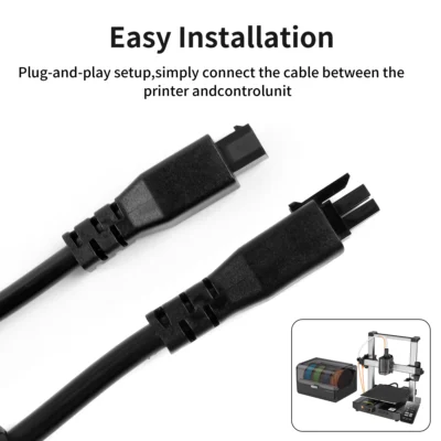 For Anycubic Kobra 3 Combo 4-Pin Data Cable ACE Pro Extension Cable 1M 2M with Magnetic Ring for Kobra 3/Max/S1/S1C 3D Printer！！