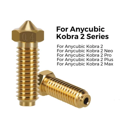 For Anycubic Kobra 2/Kobra2 Pro/Kobra2 Max/Plus Volcano 0.4/0.6/0.8/1.0mm Brass Nozzles 1.75mm Filament 3D Printer Accessories