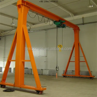 Crane Mini Portable 5T Crane Chain Hoist Lifting Single or Double Girder Gantry