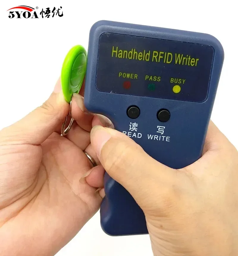 5YOA Handheld RFID ID Card Writer Copier 125KHz EM4100 5200 Duplicator T5577 Rewritable Keyfobs Tags Programmer Access Control - Image 3