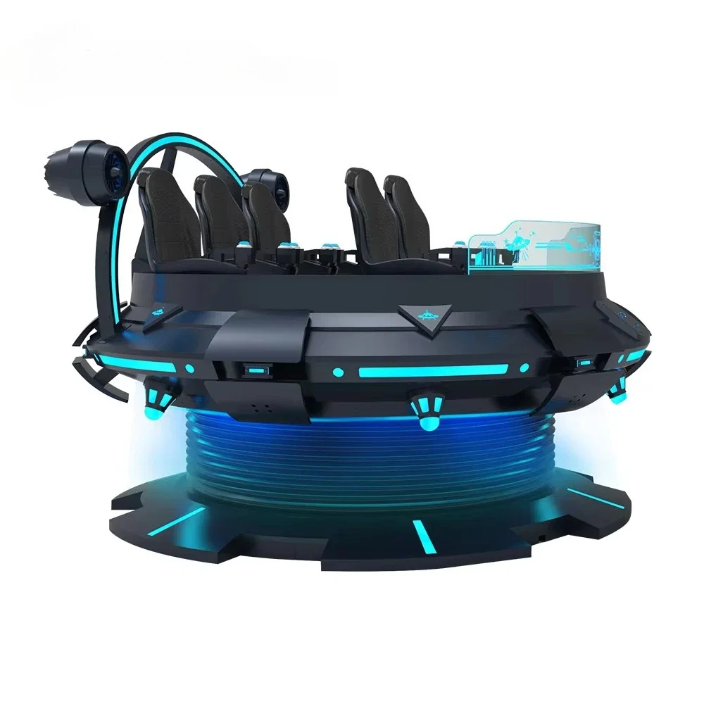 Conjunto de plataforma de simulação de vídeo 9d de realidade virtual, máquina de jogo vr, máquina de jogo de arcade, máquina de jogo de fliperama zumbi - Image 2