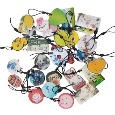 13.56MHz UID NFC IC Card Tags Changeable 1k S50 Keyfobs Key Tag Token NFC Tag Rewritable RFID Access Control Card Random Pattern