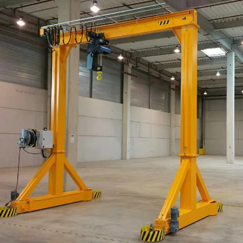 Best-selling remote control 5t trackless mobile gantry crane with ring chain hoist