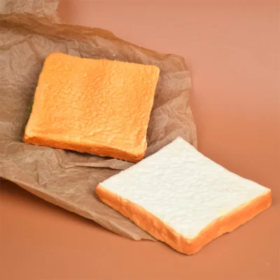 Pu simulado cozinhar torradas fatia pão modelo asmr som adereços falso alface bacon sanduíche decoração ovo festa jogar diy cozinha