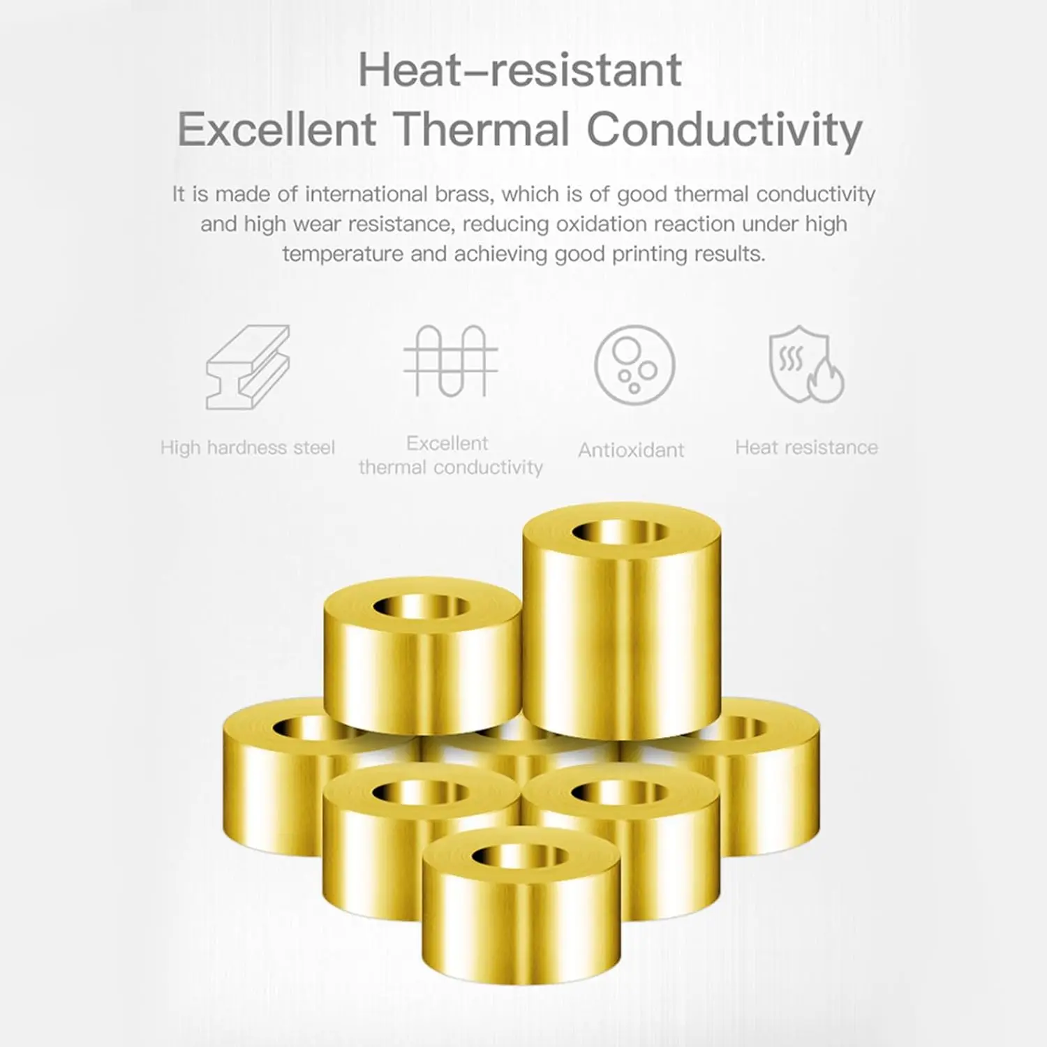 Bicos de Latão Originais Creality CR-6 SE/Ender 3 S1 para Extrusora Hotend, Peças para Impressoras 3D Ender 3 S1 Pro/S1 Plus/V2 Neo/Neo - Image 8