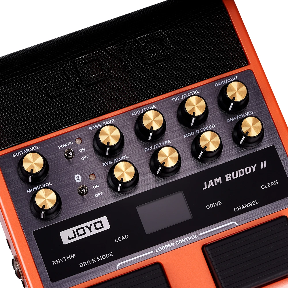 JOYO JAM BUDDY II Amplificador de Guitarra Eléctrica Portátil de 10W y Pedal Multiefectos con Grabación OTG y Bluetooth para Práctica de Guitarra - Image 3