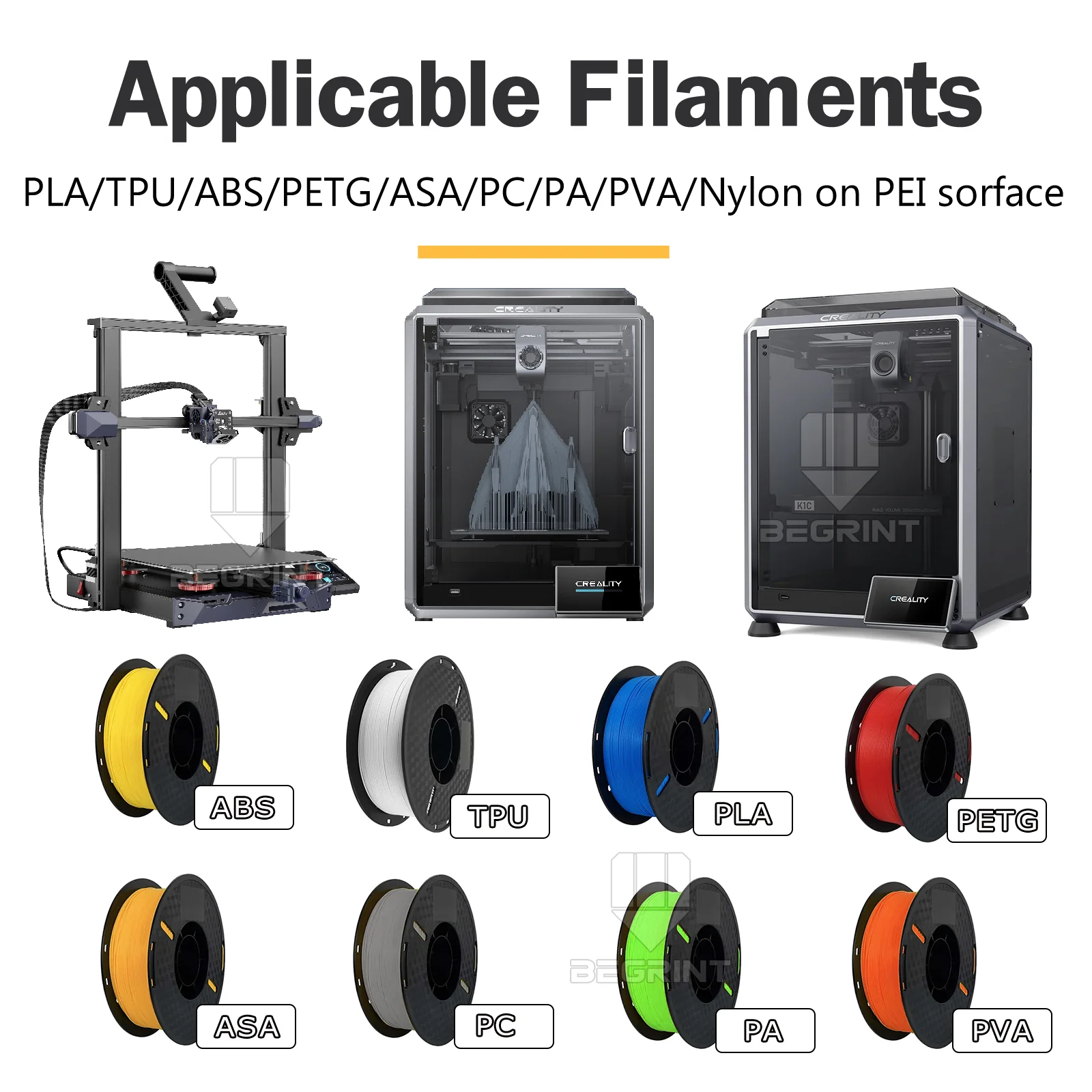 Para creality k1 placa de construção k1c cama ender 3 v3 se ender 3 s1 pro placa ender 5 s1 h1h peo pey pei folha 235x235mm placa de construção - Image 3