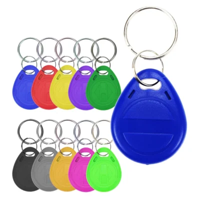 50Pcs/lot EM4305 Copy Rewritable Writable Rewrite EM ID keyfobs RFID Tag Key Ring Card 125KHZ Proximity Token Access Duplicate