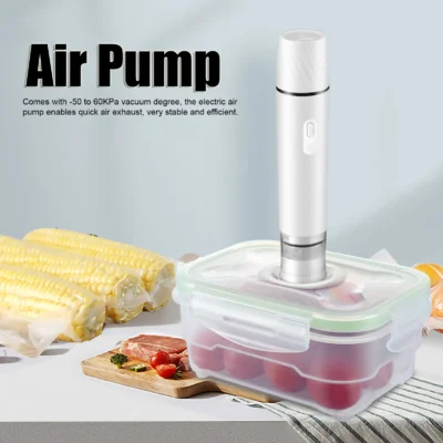 Bomba de ar elétrica bomba de ar portátil aferidor do vácuo sem fio máquina de selagem ferramenta para armazenamento de alimentos aferidor do vácuo bomba de ar elétrica
