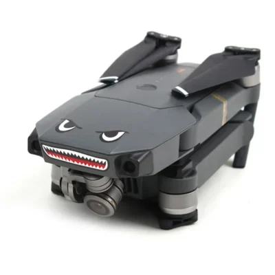 1 ensemble d'autocollants de protection de la peau, autocollants artistiques adhésifs de requin pour Drone DJI Mavic Mini 2, imperméables et résistants aux chocs pour l'extérieur