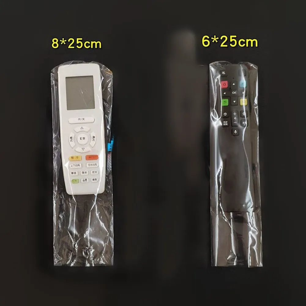 5/10/20PCS Transparent Heat Shrink Film TV/ Air Condition Remote Control Cover for Xiaomi Samsung Universal Protective Bag Case - Image 4