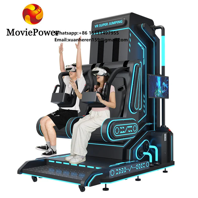 Parque Temático de Realidade Virtual, Montanha-Russa, Máquina VR Controlada por Robô, Simulador de Voo Airbus, Jogos de Salto VR, Jogo 9D VR