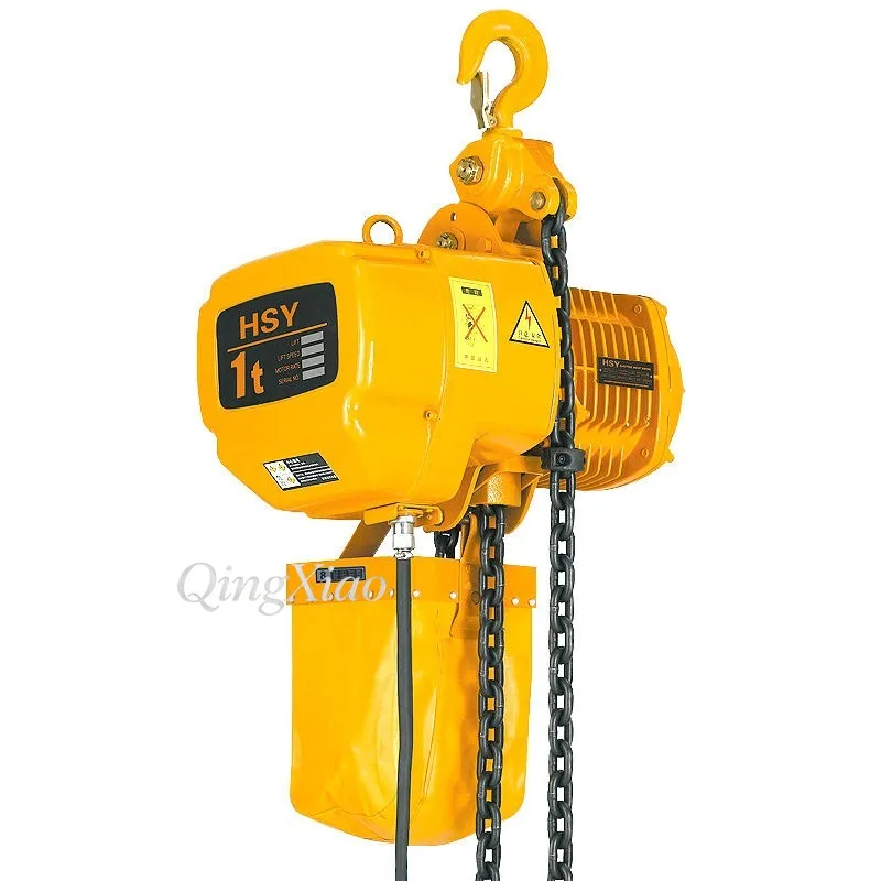 Treuil de levage à chaîne mobile de 2 tonnes pour atelier, construction, levage de matériaux, chargement, déchargement, travaux sur le terrain - Image 3