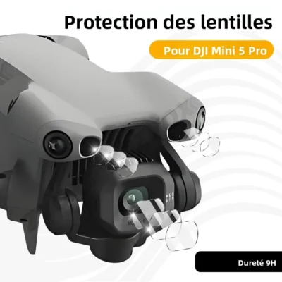 Verre trempé pour Drone DJI Mini 5 Pro, Film de Protection d'objectif de caméra pour DJI Mini5 Pro, accessoires de Protection anti-rayures