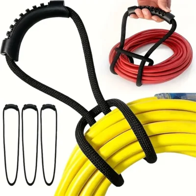 Correia de armazenamento versátil com alça - Organizador ideal para mangueiras, cabos - acessório multiuso para casa, garagem, barco, RV