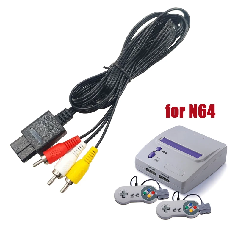 for Nintendo N64 AV Cable for Super Famicom SFC SNESG Game Controller AV Line Converter for GameCube Audio Video Extention Cable - Image 2