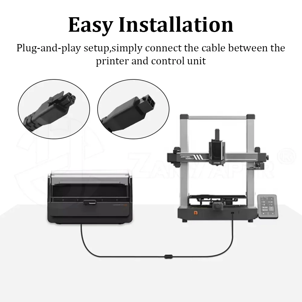 For Anycubic kobra 3 extension cable ACE 4-pin Extension Cable For Kobra3/Max/S1C 3D printer With Magnetic ring/without Magnetic - Image 2