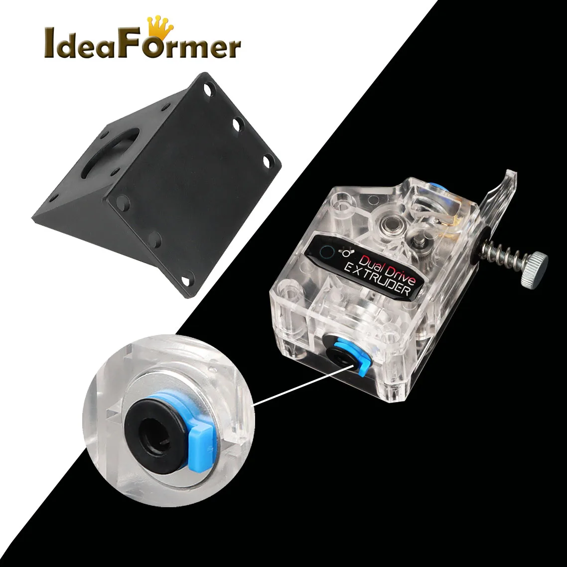 DDB Clonado Btech Dual Drive Bowden Extrusora Direta para Impressora 3D, MK8, V6, Ender-3, CR10, 1,75mm, TPU Filamento Flexível - Image 3
