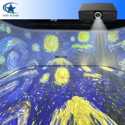 STAR PLAYER Nova Tecnologia Simulador de Voo Imersivo Cinema Dinâmico 5D 9D Tela LED 5x4x3M para Visualização a Olho Nu Integrada