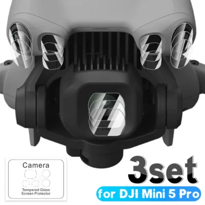 1-3 ensembles de verre trempé HD pour caméra de Drone DJI Mini 5 Pro, Film de protection anti-rayures pour protecteurs d'objectif de Drone DJI Mini5 Pro