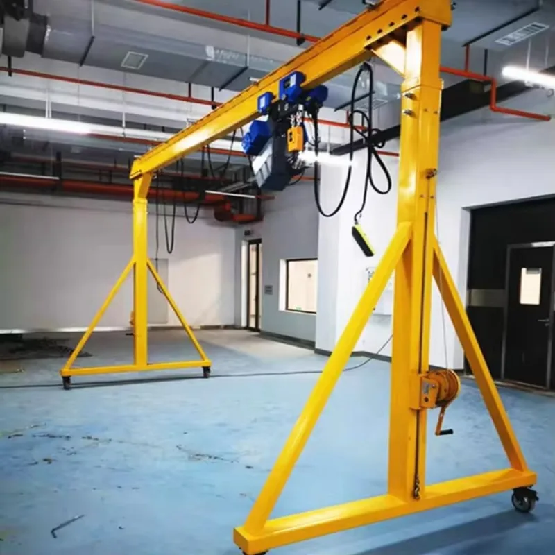 Best-selling remote control 5t trackless mobile gantry crane with ring chain hoist - Image 2