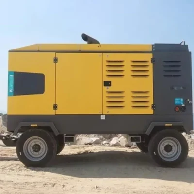 Compresor de Aire de Tornillo Diésel Portátil de Alta Presión Cummins de 24m3/min, 22 Bar, 239kW para Perforación DTH de Pozos de Agua