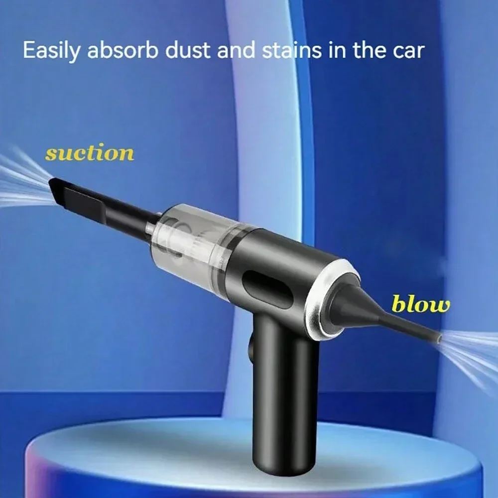 Aspirador de pó sem fio, 120w, alta potência, preto, dupla utilização para casa e carro, poderoso, portátil, aspirador de mão - Image 6