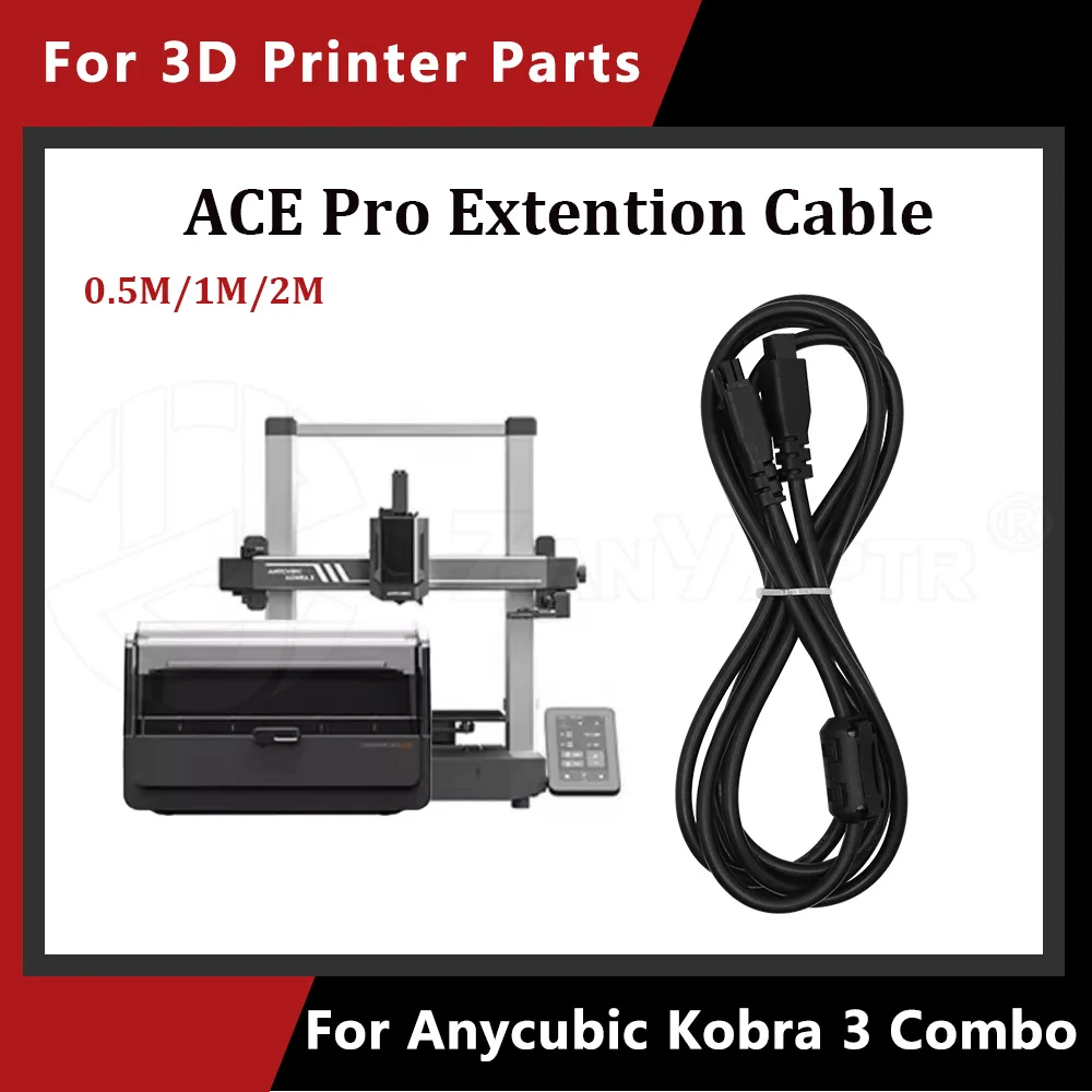 For Anycubic kobra 3 extension cable ACE 4-pin Extension Cable For Kobra3/Max/S1C 3D printer With Magnetic ring/without Magnetic