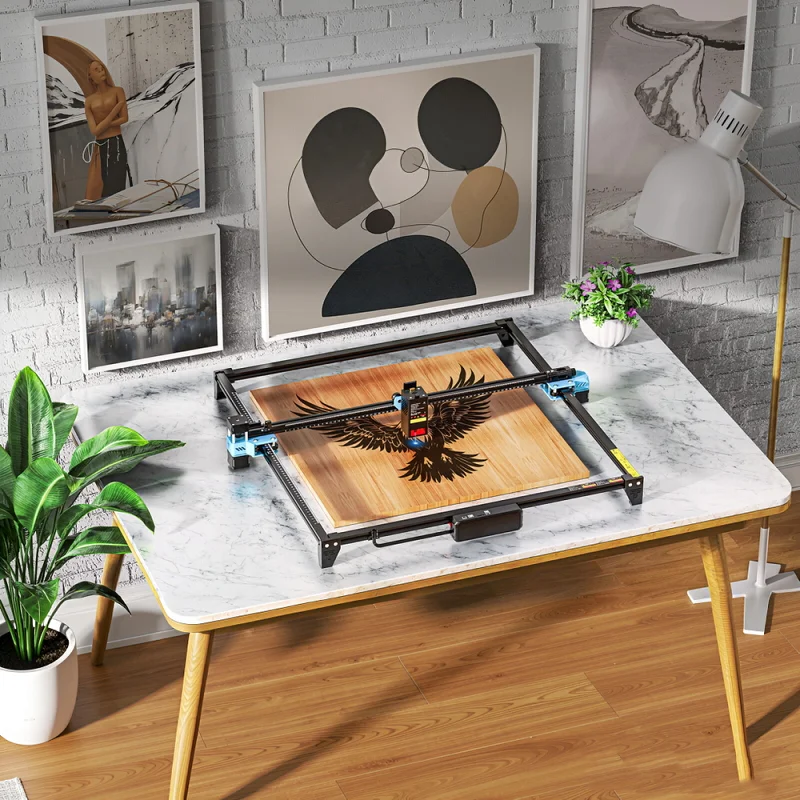 Gravador e Cortador a Laser TWOTREES TTS-20 Max 20W 600x600mm, Controle WiFi/APP/USB, para Madeira/Acrílico/Metal/Aço Inoxidável/MDF/Couro - Image 2