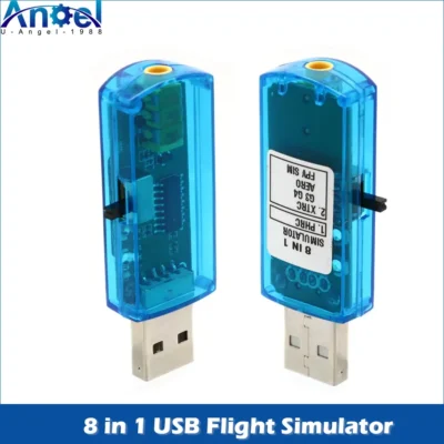 Simulador de Voo USB 8 em 1 para Computador, Acessórios para Controladores de Aviões e Helicópteros XTR5 FMS G4 FPV