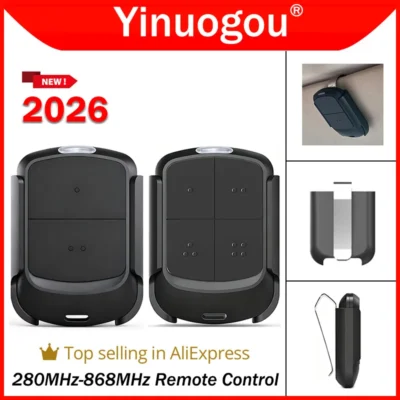 Newest 280MHz-868MHz Multifrequency Garage Door Remote Control Duplicator 433MHz 868MHz Auto Scan Clone Code Grabber Gate Opener