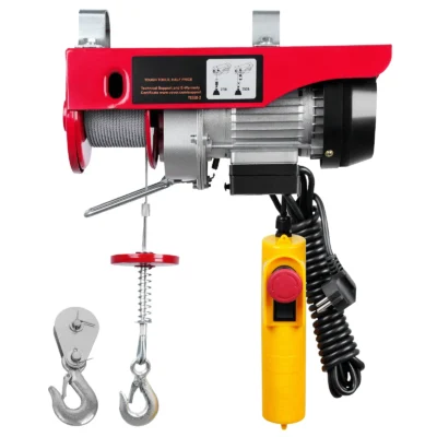 SucceBuy 880/1760/2640lbs palan électrique filaire avec hauteur de levage de 40 pieds et moteur en cuivre pur treuil électrique en fil d'acier pour garage