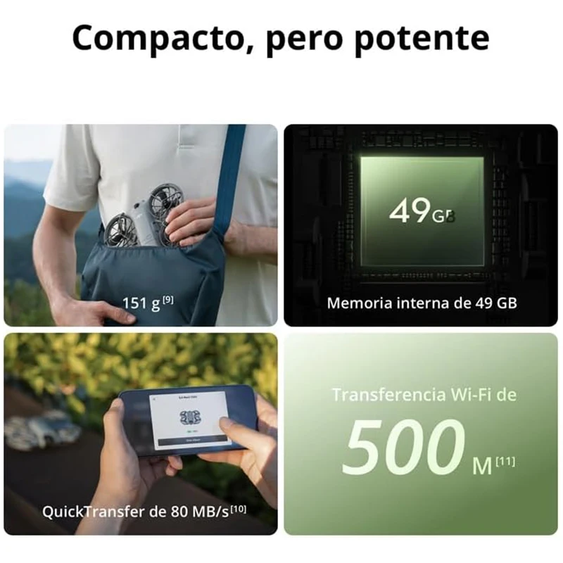 Version mondiale des drones avec caméra DJI Neo 2, imagerie 4K de haute qualité, capteur CMOS 1/2 pouce, vidéo 4K/60fps et ralenti 4K/100fps, facile à utiliser pour les débutants. - Image 6