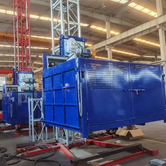 Material Hoist with Three Doors,cargo Elevator,material Lifting Machine Construction,construction Elevator - Image 4