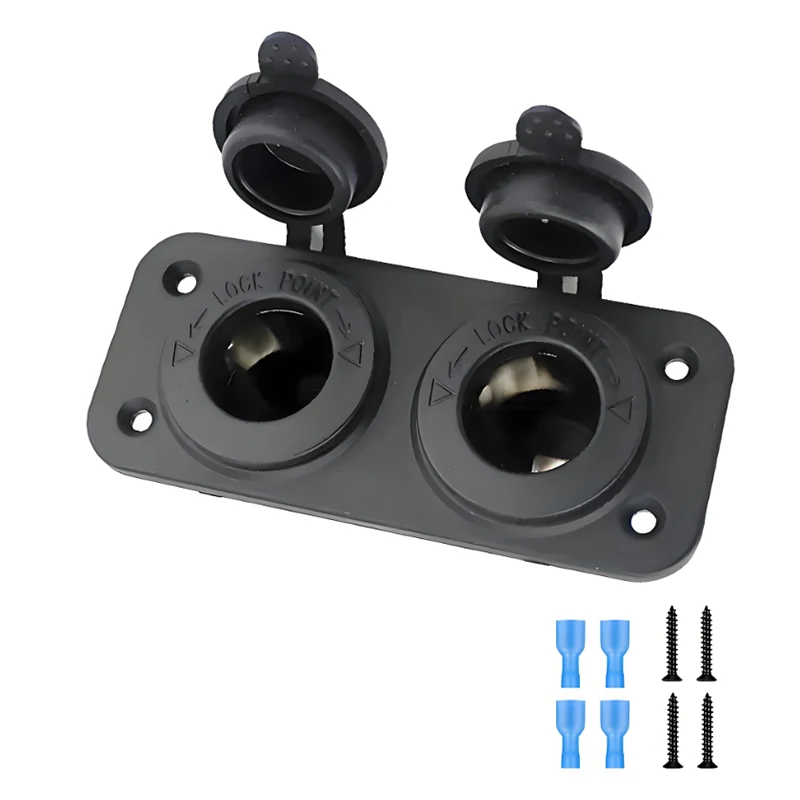 Kit de Substituição DIY de Tomada de Isqueiro e Tomada de Energia à Prova d'Água com 1/2/3 Furos para Carro, Moto, Barco, RV, Caminhão 12V - Image 2