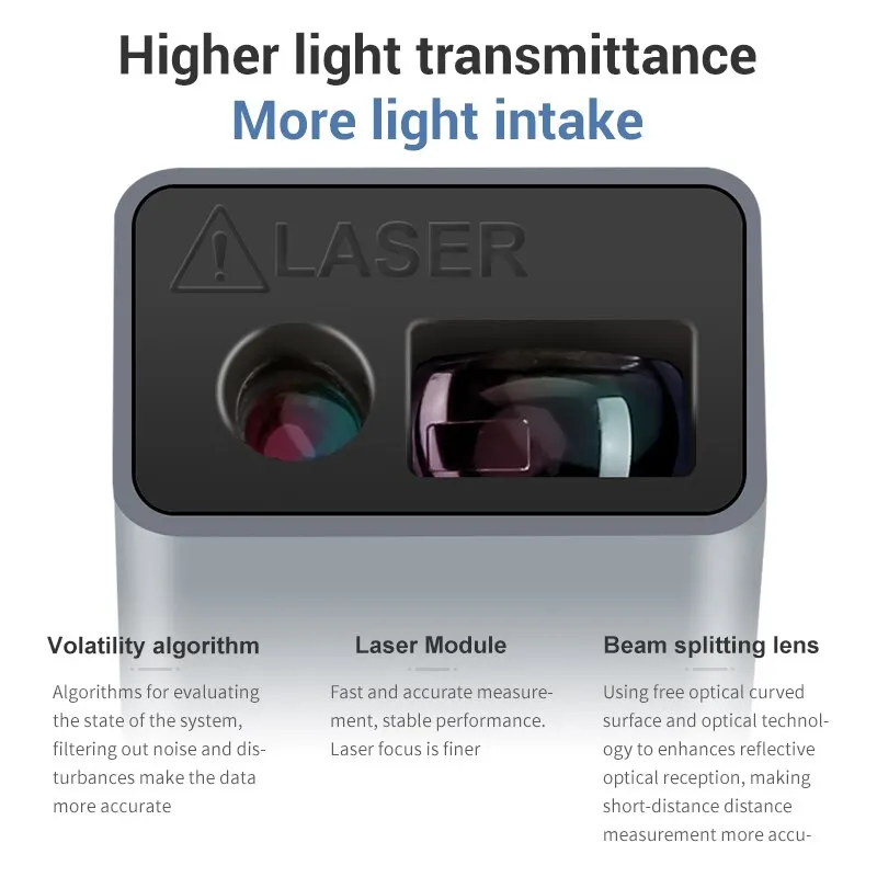 Mini telêmetro laser 30m medição de alta precisão distância a laser 24g usb recarregável medidor de distância portátil inteligente portátil - Image 5