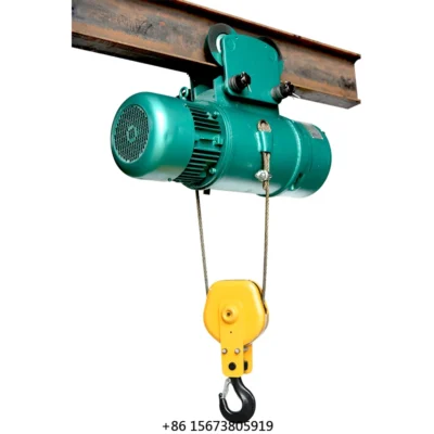 Guincho Elétrico Compacto CD1 de Fornecedor Chinês, 380V, 2T, Aço Liga, Altura de Elevação de 6m-120m, Trifásico, para Venda