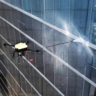 High Pressure 3200PSI Window Cleaning Drone for High Rise Building Facade Washing