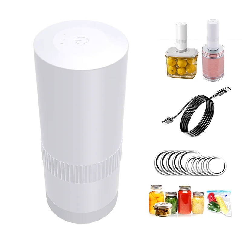 Seladora a vácuo portátil para cozinha, selagem a vácuo de alimentos, removedor de ar portátil para sacos sous vide, sacos de armazenamento de roupas, recipientes - Image 5