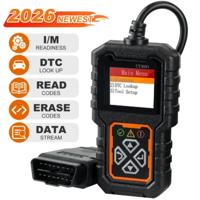 Leitor OBD Cy3001, Ferramenta de Diagnóstico para Carros, Scanner de Códigos de Erro do Motor