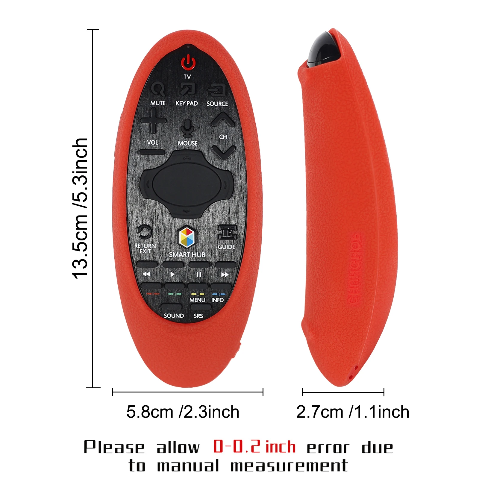 Protective Sheath Cover Case Fit for Samsung TV Remote Controller BN94-07557A BN59-01185A BN59-01185F BN59-01182B BN59-01181B - Image 2